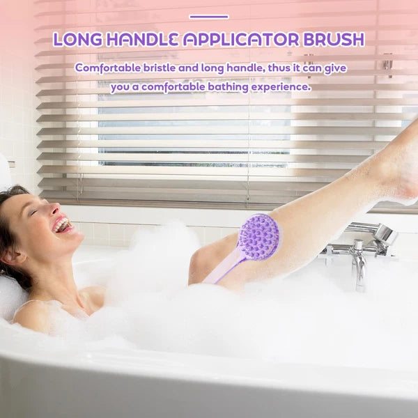 3 Pcs Bath Brush Scrub for Shower Loofah Exfoliating Body Scrubber