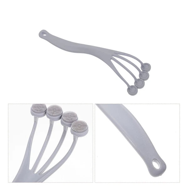 4 Pack Exfoliating Bath Brush Back Scrubber for Shower Cleaning Massage