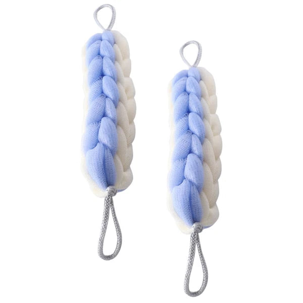 2 Pcs Bath Bar Miss Man Exfoliating Washcloth Back Scrubber Shower