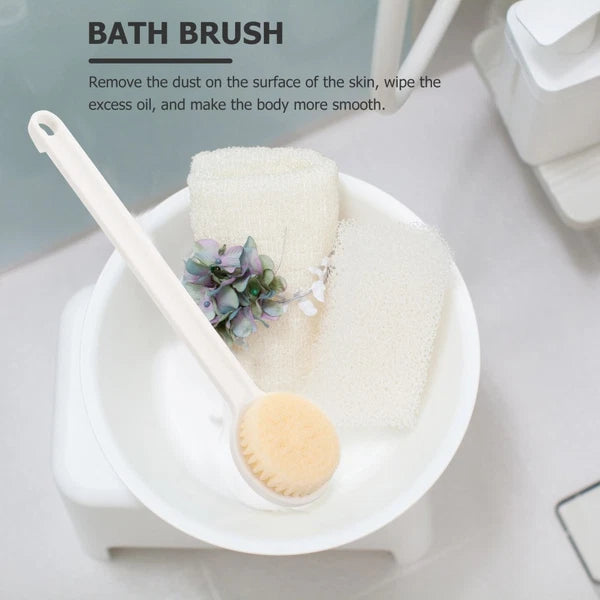 Back Scrubbing Brush Mens Scrubber Shower Bath Brushes Long Handles for Elderly