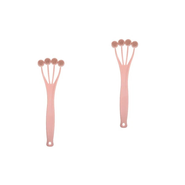 2 Pieces Exfoliating Bath Brush Back Scrubber Shower Long Handle for Body