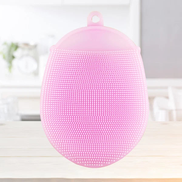 2 Pcs Silicone Bath Body Brush Silicone Bath Scrubber Exfoliating Shower Brush
