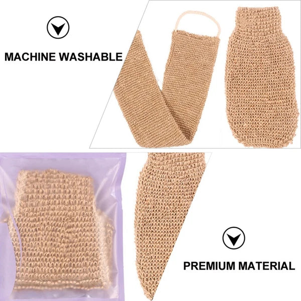 2Pcs Body Scrub Bath Glove Exfoliating Mitts for