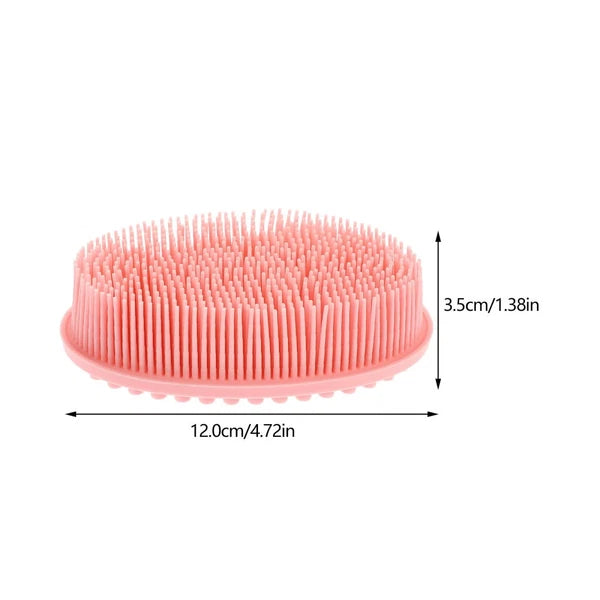 3 Pcs Shampoo Bath Brush Child Silicone Body Scrubber Shower for