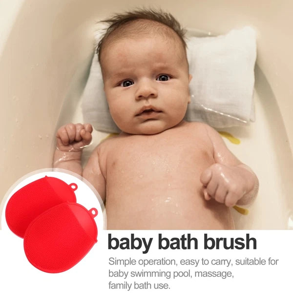 2 Pcs Bath Brush Body Scrubbers Baby Newborn Exfoliating Dry Brushing