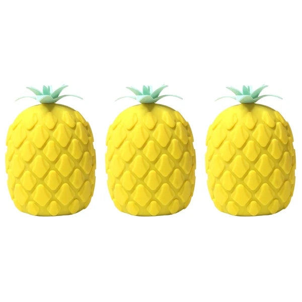 3 pcs Silicone Bath Brush Cartoon Pineapple Shape Body Shower Brush Body