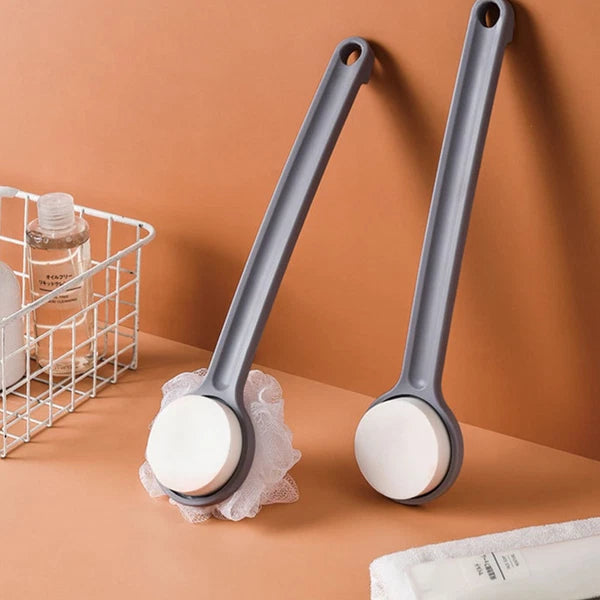 1pc Body Cleaning Brush Bath Exfoliating Brush Back Scrubber Brush (Gray)
