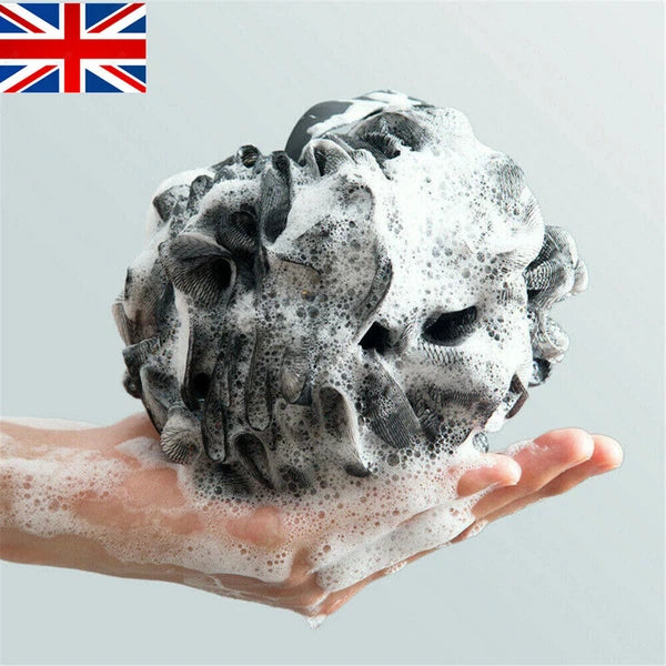 Shower Body Brush Ball Large Scrubber Sponge Exfoliating Puff Bath Mesh Ball UK