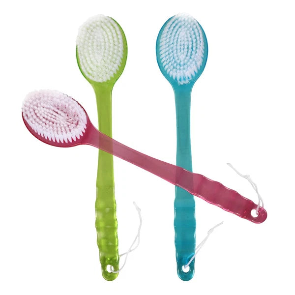 3 Pcs Bath Brush Scrub for Shower Loofah Exfoliating Body Scrubber