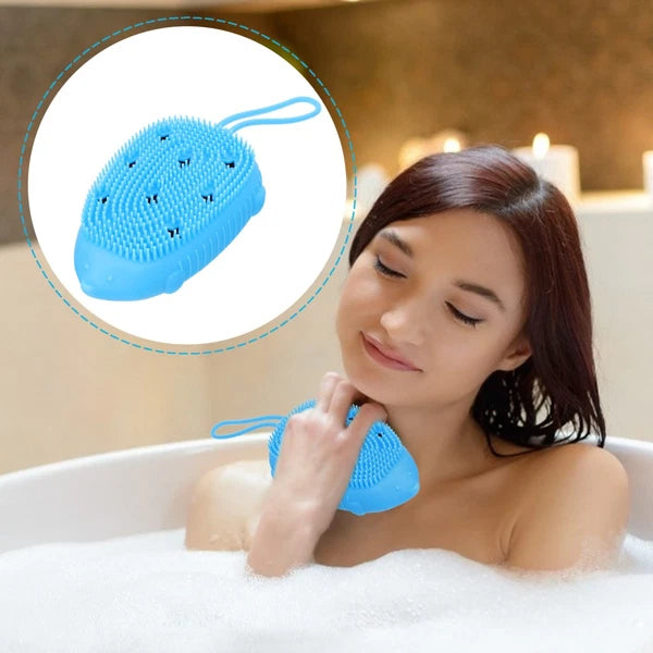 Silicone Bath Brush Woman Baby Cleaning Scrubbers for Home Bathing