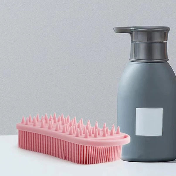 Portable Baby Bath Brush Household Bath Massage Brush Silicone Baby Shampoo