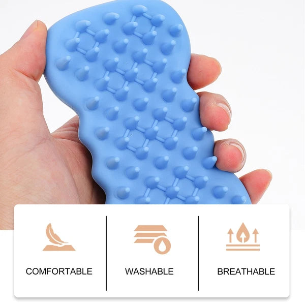 3 PCS Multifunctional Bath Brush Exfoliating Body Scrubber Baby Tool