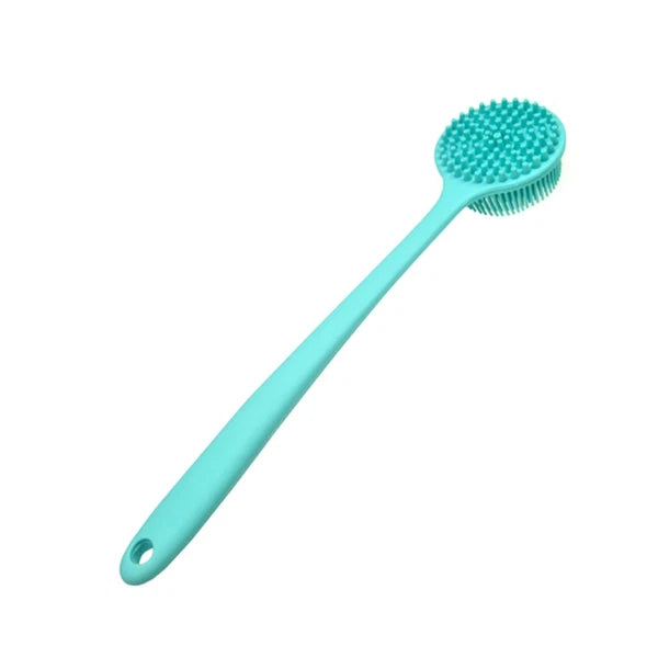 Silicone Bath Brush Back Exfoliator for Shower Body Care Long Handle