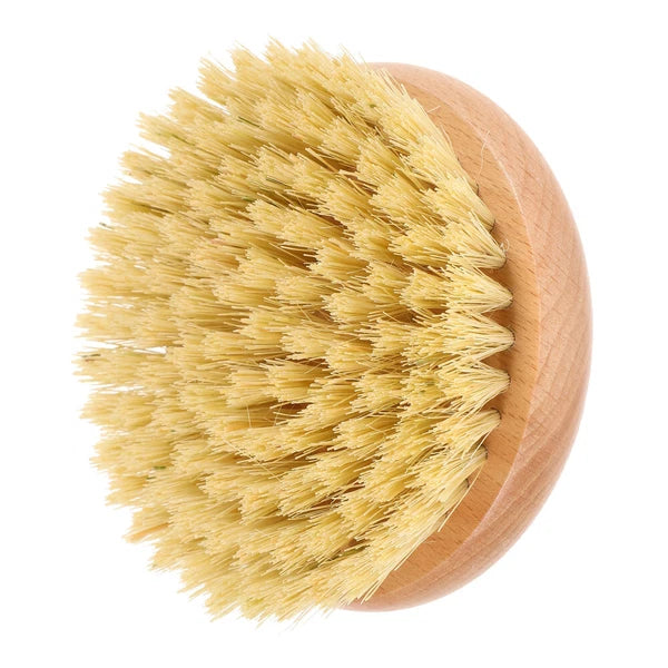 1pc Household Bath Brush Massage Brush Round-shaped Handle Cleaning Brush