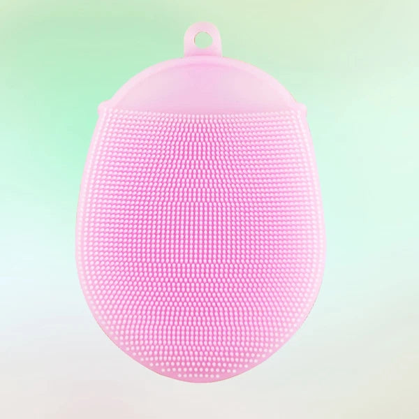 2 Pcs Silicone Bath Body Brush Silicone Bath Scrubber Exfoliating Shower Brush