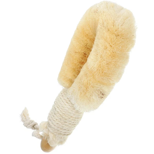 Sisal Shower Brush Body Scrubber Exfoliator Handheld Bath Exfoliating Back