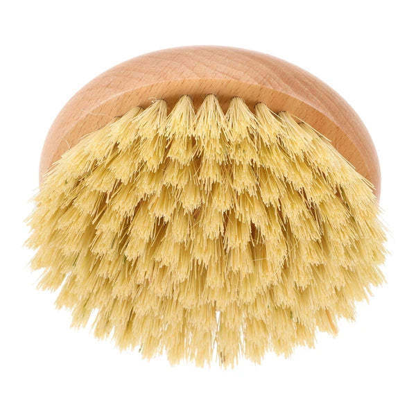 1pc Household Bath Brush Massage Brush Round-shaped Handle Cleaning Brush