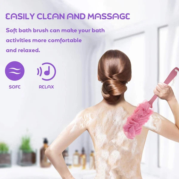 2 Pcs Bath Ball Brush Brushes Body Cleaning Exfoliating Scrubber