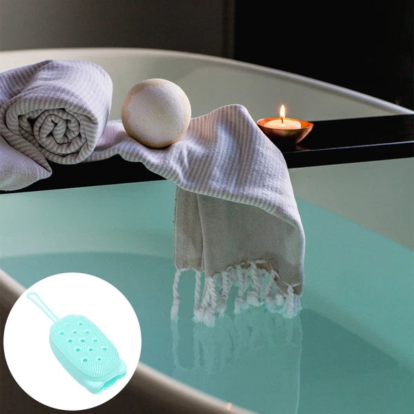 2 Pack Bath Scrubber Brush Exfoliating Body Shower Exfoliator Baby Back