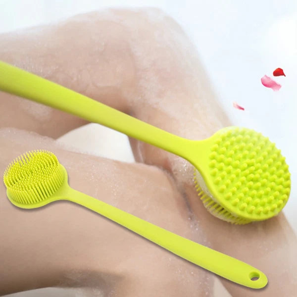2 Count Bath Brush Man Body Exfoliator Silicone Shower Scrubber Back for