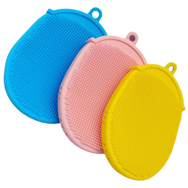 3 Pcs Bath Brush Shower Scrubber for Body Cleaning Massager Back