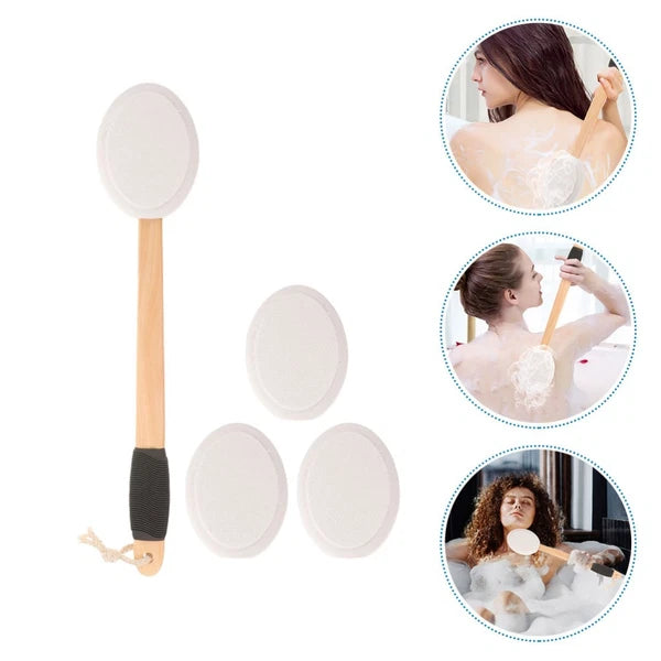 Back Applicator Anti- Bath Brush Set Baby Exfoliator for Putting on Cream