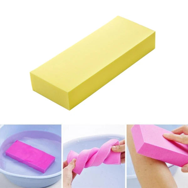 3 Pcs Sponge Cotton Exfoliating Brush Shower Exfoliator Body Scrubber