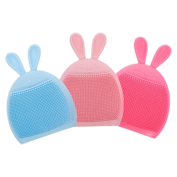 3pcs Baby Kids Exfoliating Massaging Silicone Bath Shower Shampoo Brushes
