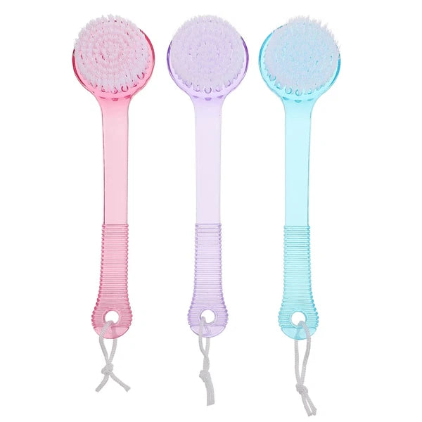 3 Pcs Bath Brush Bursh Shower Tool Back Loofah Exfoliating Body Scrubber