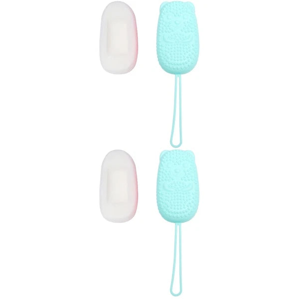 2 Pack Bath Scrubber Brush Exfoliating Body Shower Exfoliator Baby Back