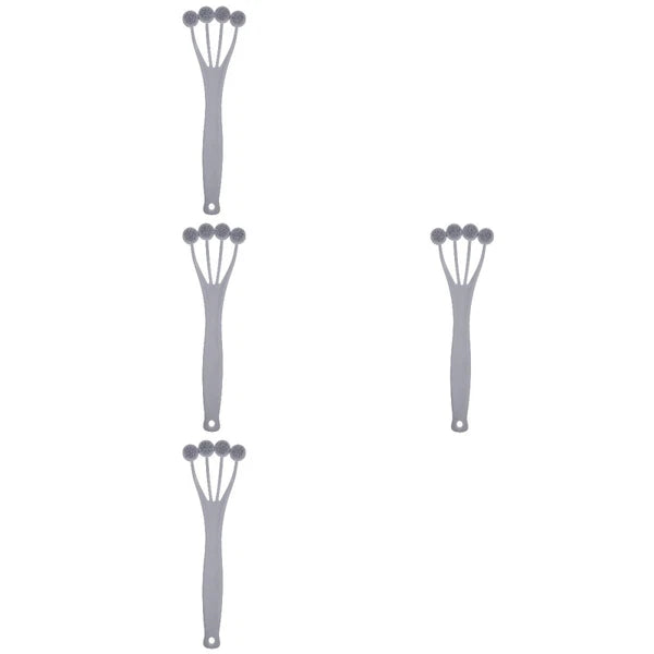 4 Pack Exfoliating Bath Brush Back Scrubber for Shower Cleaning Massage