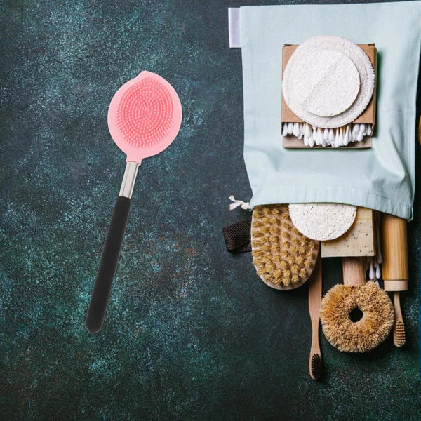 Silicone Bath Brush Man Body Scrubber Shower Scrubbers Back Exfoliating Tool
