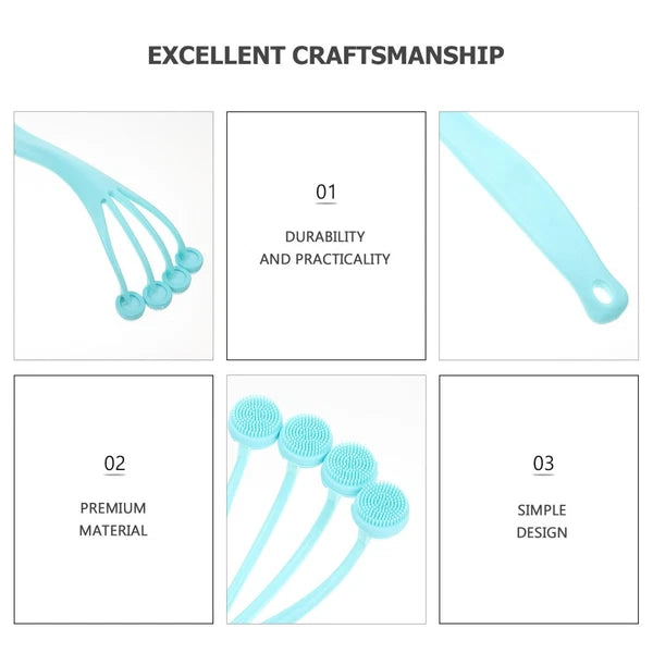 2 Pieces Exfoliating Bath Brush Miss Man Scrubber Practical Shower Body