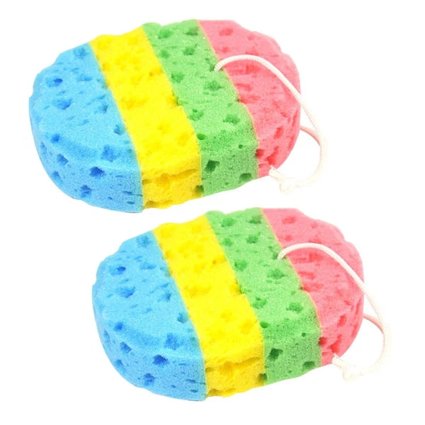 2 Pcs Bath Brushes Seaweed Sponge Miss Sponges for Bathing Body Scrubbers