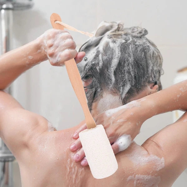 Back Brush Shower Bath Scrubber for Cleaning Body Wash Exfoliator