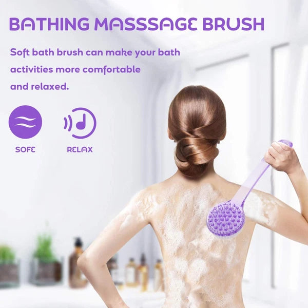 3 Pcs Bath Brush Scrub for Shower Loofah Exfoliating Body Scrubber