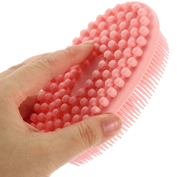 3 Pcs Shampoo Bath Brush Child Silicone Body Scrubber Shower for