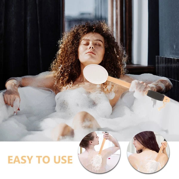 Lotion Applicator Anti-slip Bath Brush Set Baby Elderly Multipurpose Back