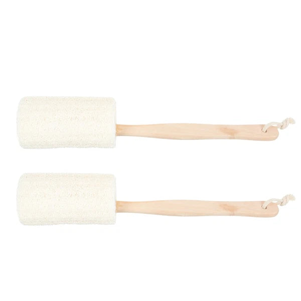 2 Pcs Loofah Bath Brush Miss Man Exfoliating Body Scrubber Shower