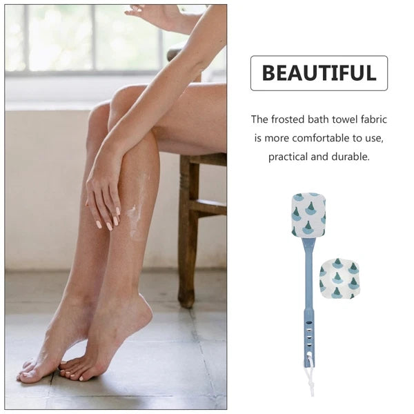 2 Pcs Scrub Bath Brush Back Shower Long Handle Scrubber for Use in