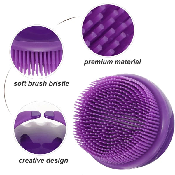 Bath Brush Child Man Soft Silicone Body Scrubber Exfoliating Shower