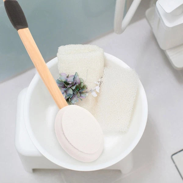 Lotion Applicator Anti-slip Bath Brush Set Baby Elderly Multipurpose Back