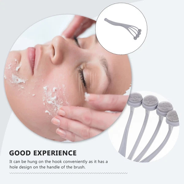 4 Pack Exfoliating Bath Brush Back Scrubber for Shower Cleaning Massage