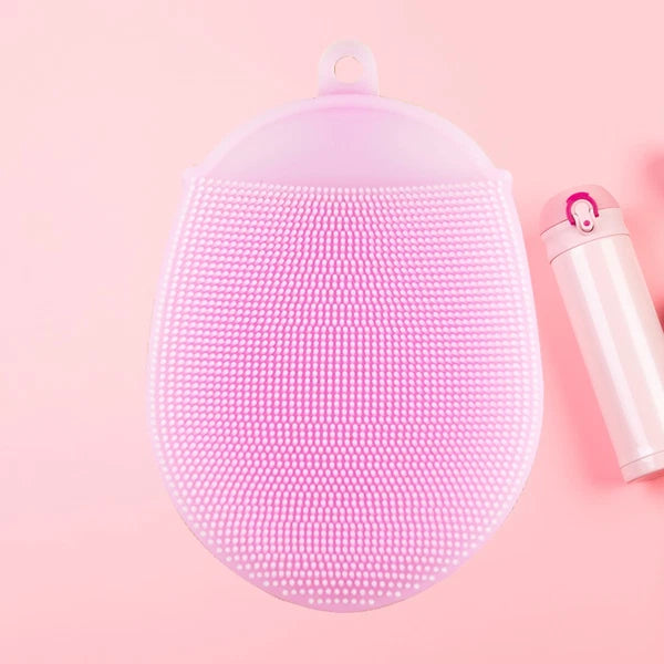 2 Pcs Silicone Bath Body Brush Silicone Bath Scrubber Exfoliating Shower Brush