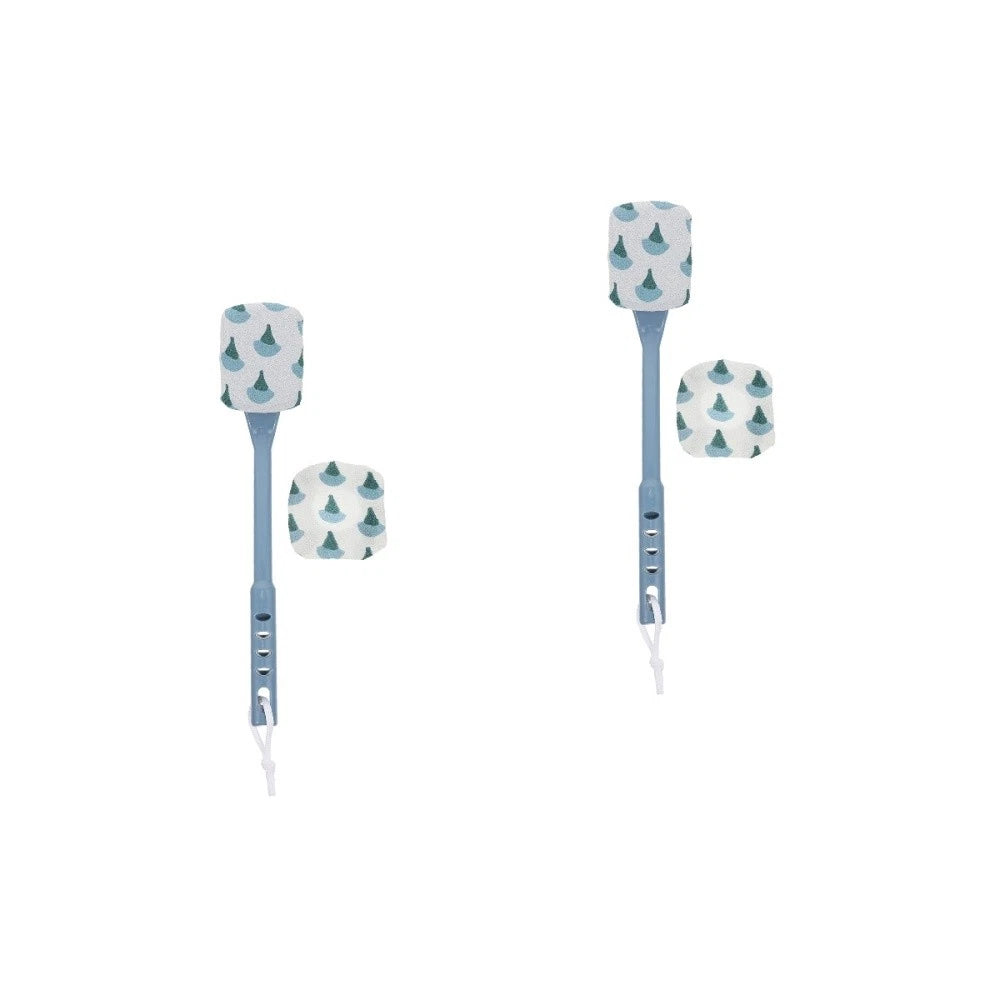 2 Pcs Scrub Bath Brush Back Shower Long Handle Scrubber for Use in
