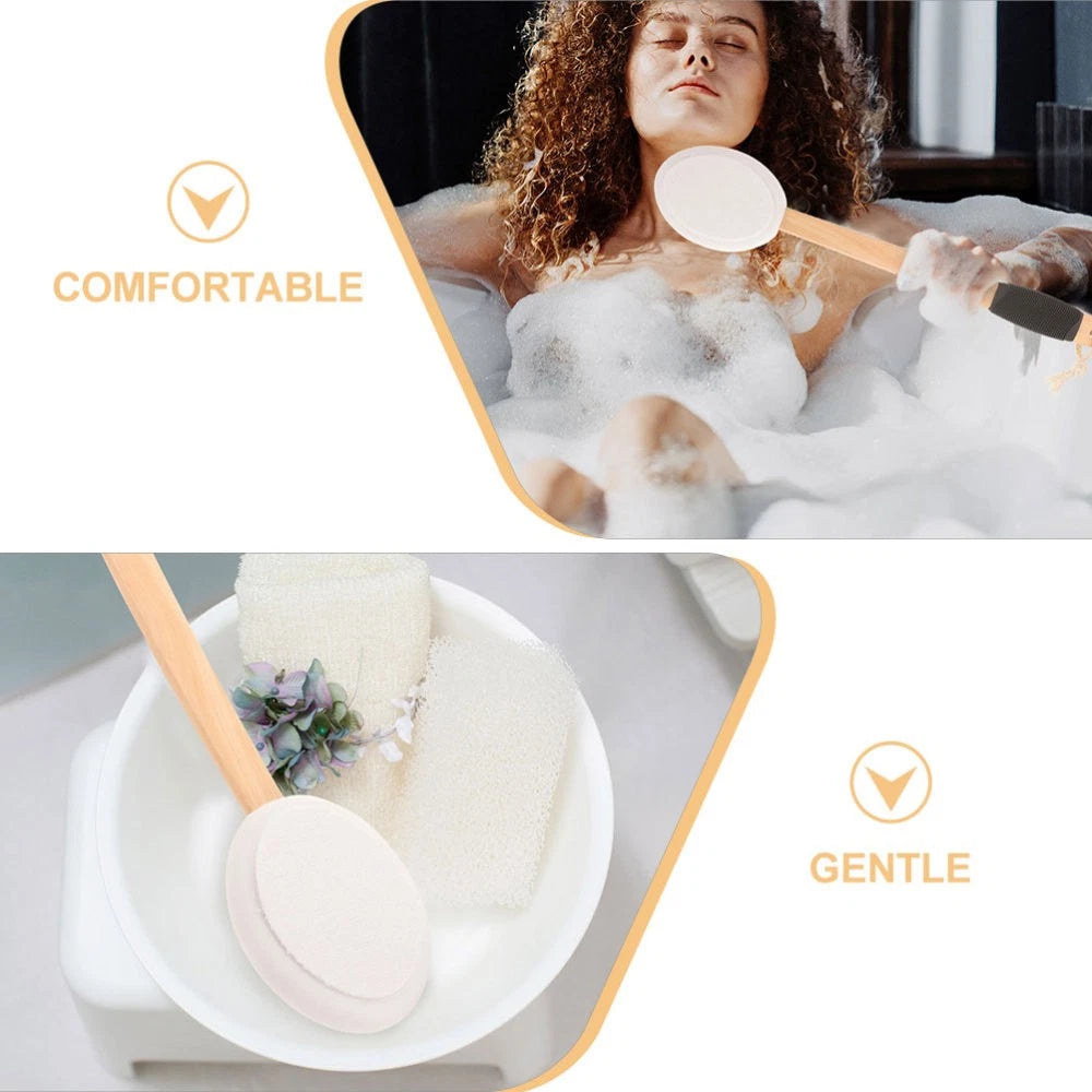 Lotion Applicator Anti-slip Bath Brush Set Baby Elderly Multipurpose Back