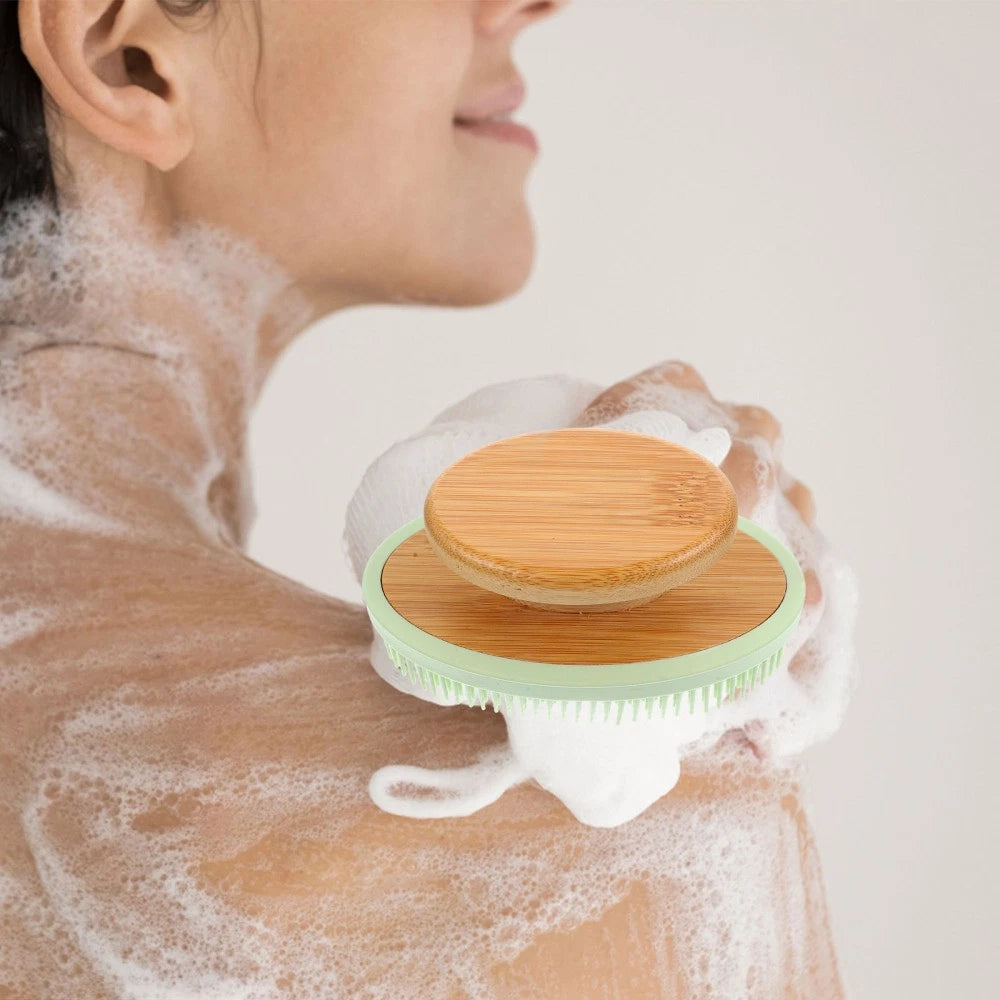 Bath Brush Silicone Body Scrubber Multi-functional Exfoliating Exfoliator