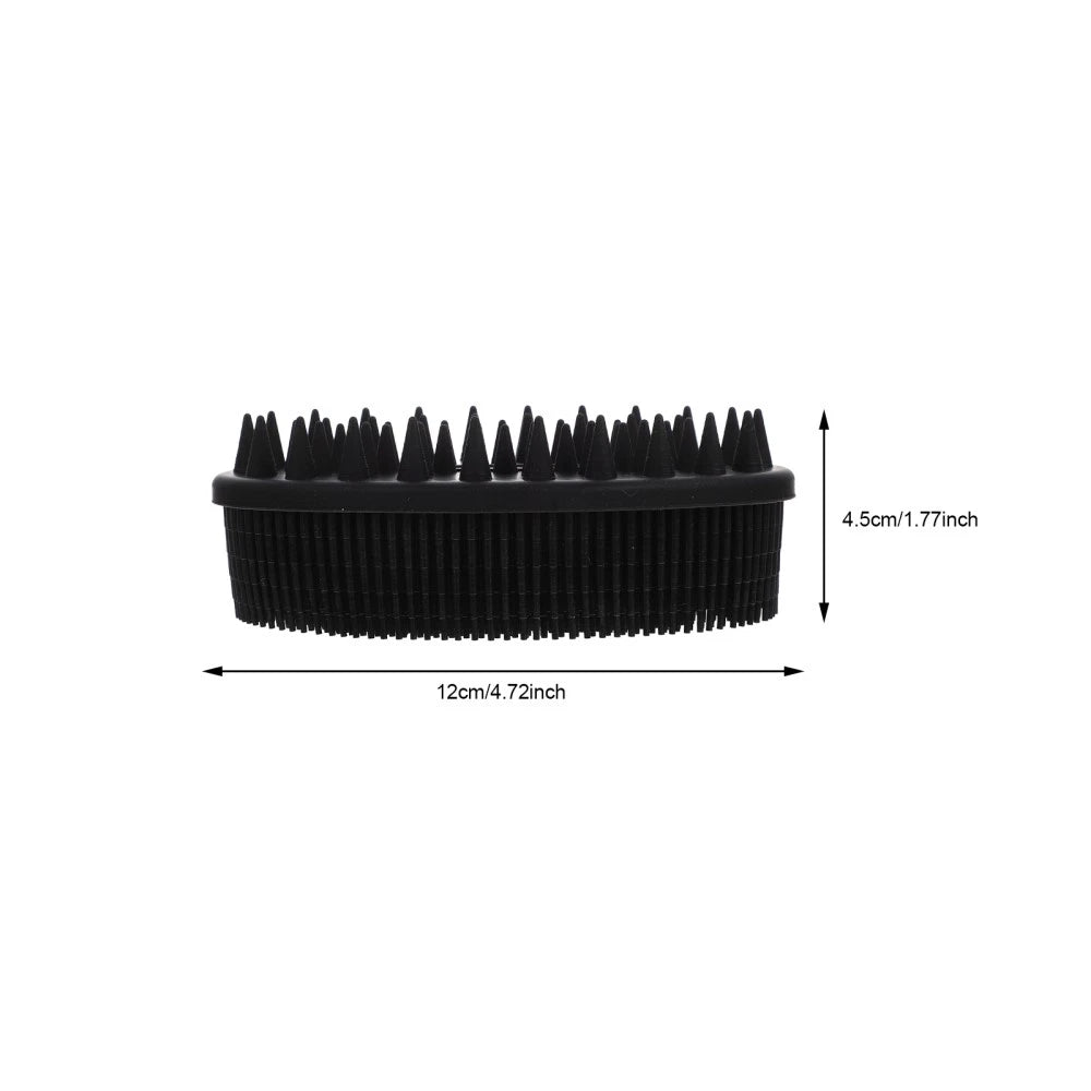 2 Pcs Bath Silicone Body Scrubber with Handle Brushes for Shower