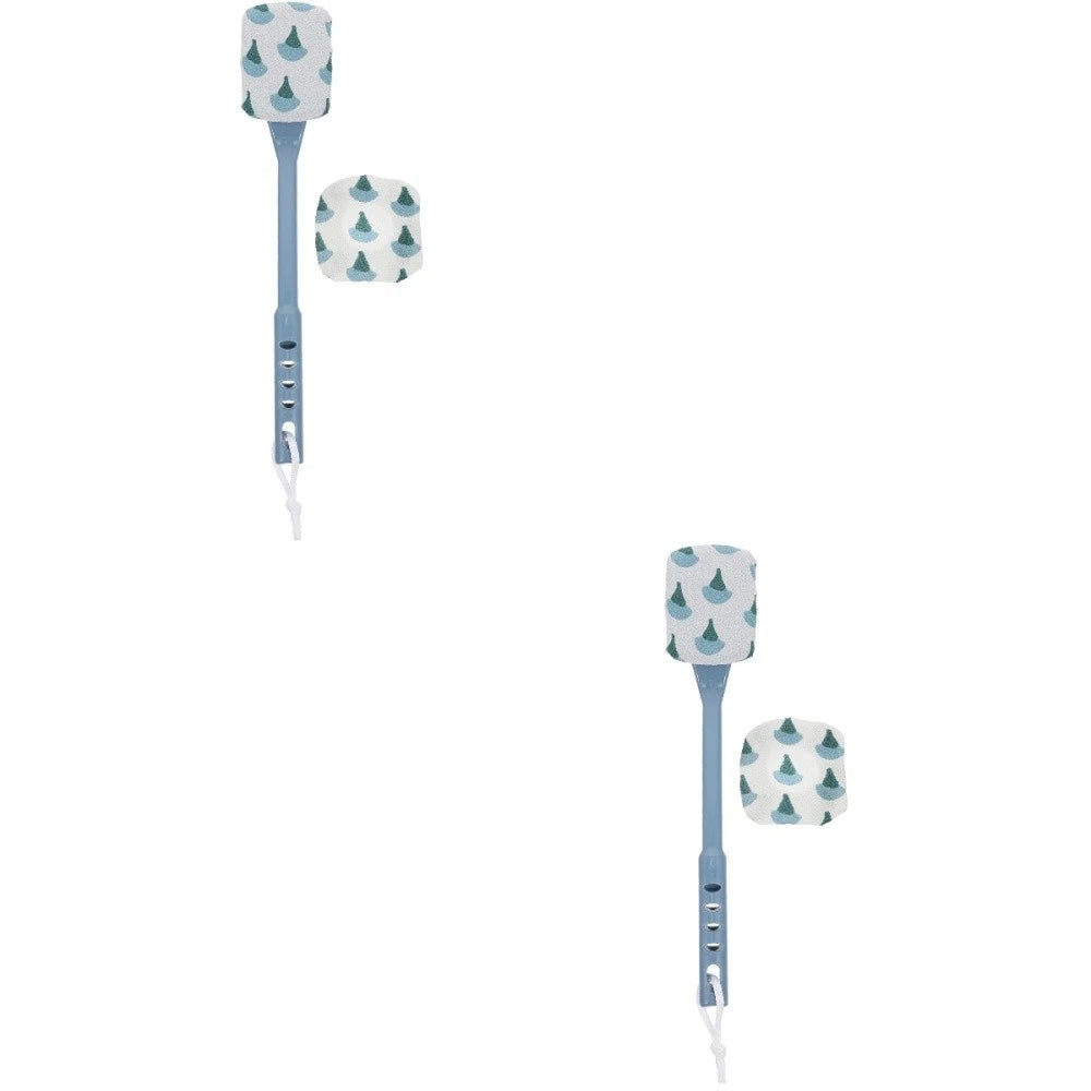 2 Pcs Scrub Bath Brush Back Shower Long Handle Scrubber for Use in