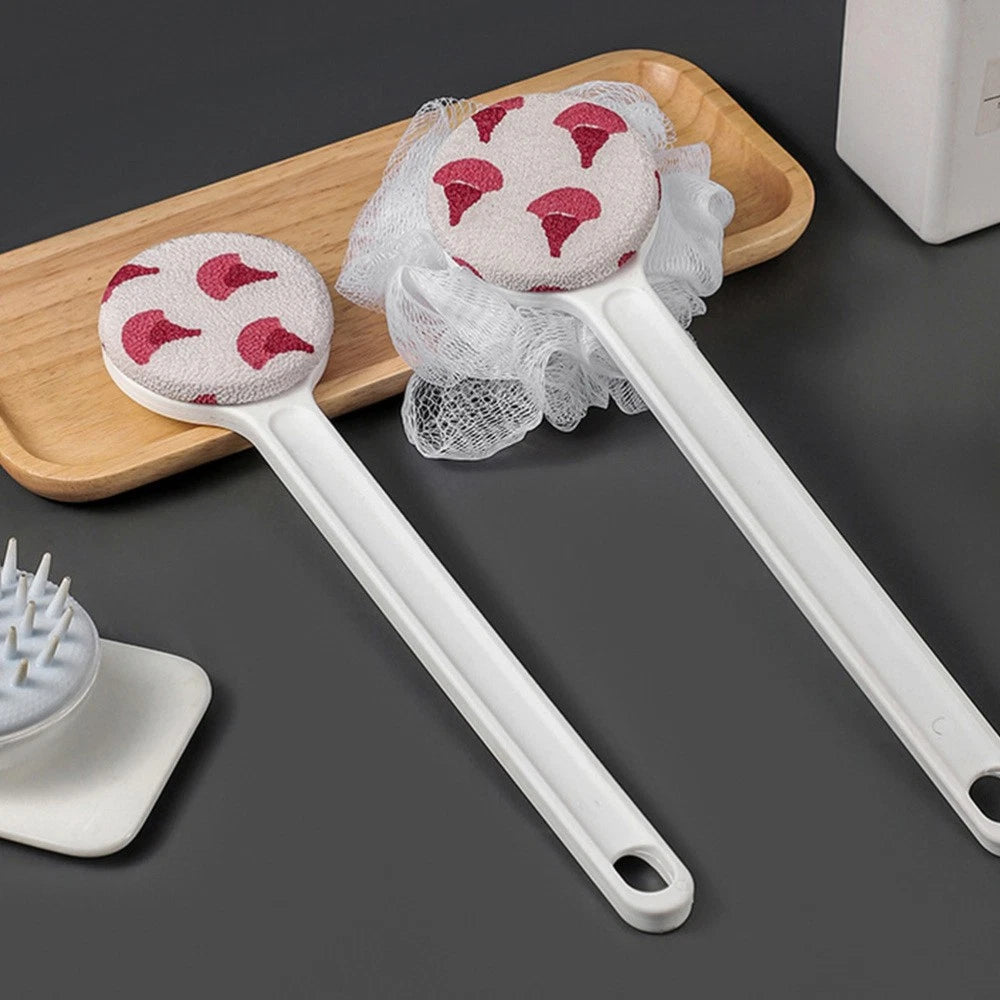 Double-sided Silicone Shower Brush Body Cleaning Exfoliating Scrubber